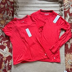 Smartwool shirts all season merino wool carnival bright salmon coral women’s M